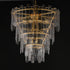 Maxim Warren Multi Light Pendant in Gold Leaf Finish Model: 21837AGGL
