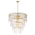 Maxim Warren Multi Light Pendant in Gold Leaf Finish Model: 21837AGGL