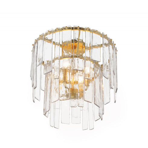 Maxim Warren Semi Flush Mount in Gold Leaf Finish Model: 21833AGGL