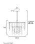 Maxim Warren Semi Flush Mount in Gold Leaf Finish Model: 21833AGGL