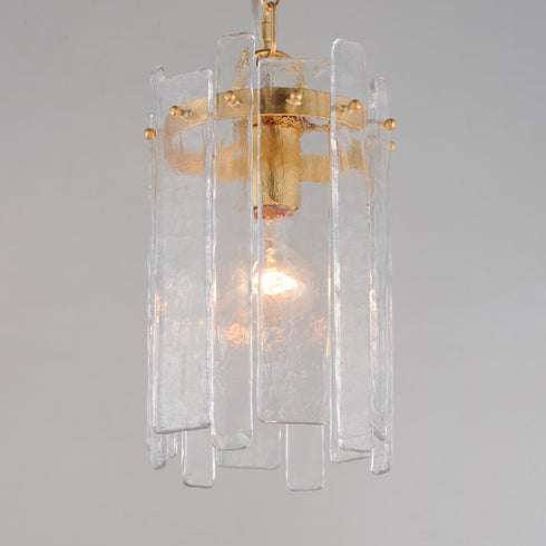 Maxim Warren Single Pendant in Dark Bronze Finish Model: 21831AGGL