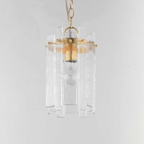 Maxim Warren Single Pendant in Dark Bronze Finish Model: 21831AGGL