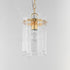 Maxim Warren Single Pendant in Dark Bronze Finish Model: 21831AGGL