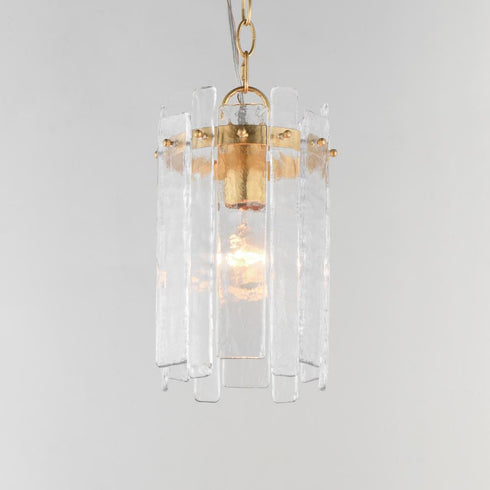 Maxim Warren Single Pendant in Dark Bronze Finish Model: 21831AGGL