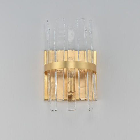 Maxim Warren Wall Sconce in Gold Leaf Finish Model: 21839AGGL