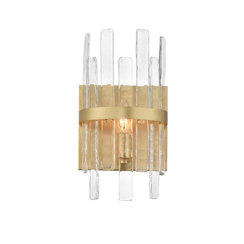 Maxim Warren Wall Sconce in Gold Leaf Finish Model: 21839AGGL