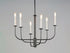 Maxim Wesley Chandelier in Black Satin Nickel Finish Model: 10326BKSN