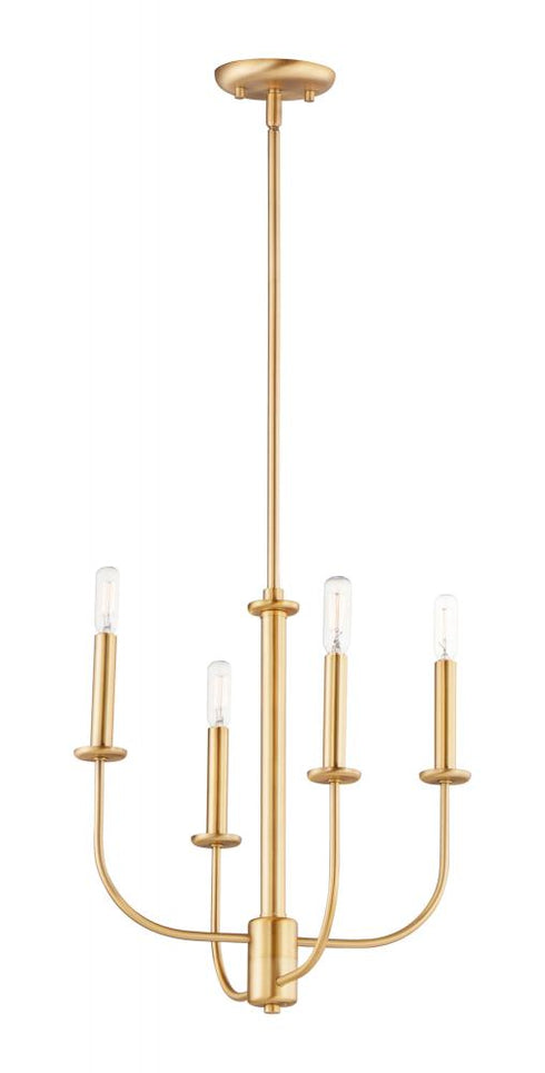 Maxim Wesley Chandelier in Satin Brass Finish Model: 10324SBR