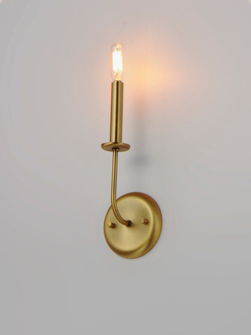 Maxim Wesley Wall Sconce in Satin Brass Finish Model: 10321SBR