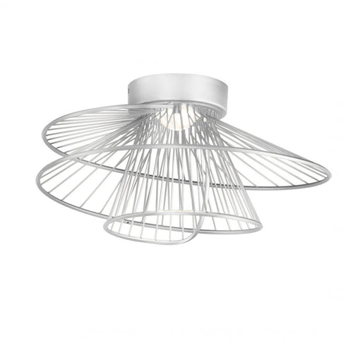 Maxim Zeta Flush Mount in Matte White Finish Model: 24170MW