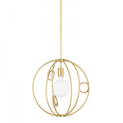 Mitzi Alanis Pendant in Aged Brass Finish Model: H485701S-AGB