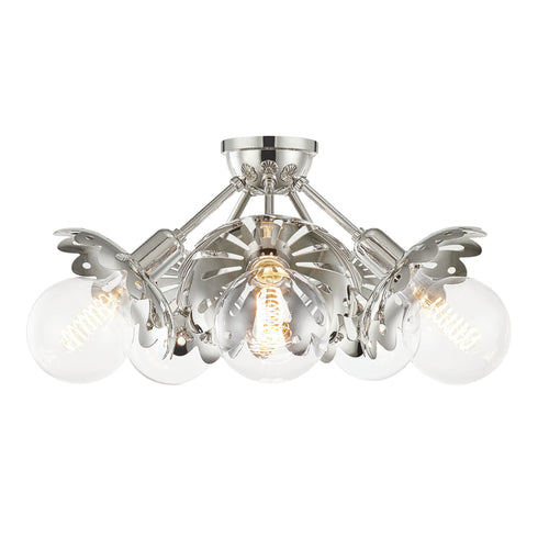 Mitzi Alyssa 5 Light Semi Flush Model: H353605-PN