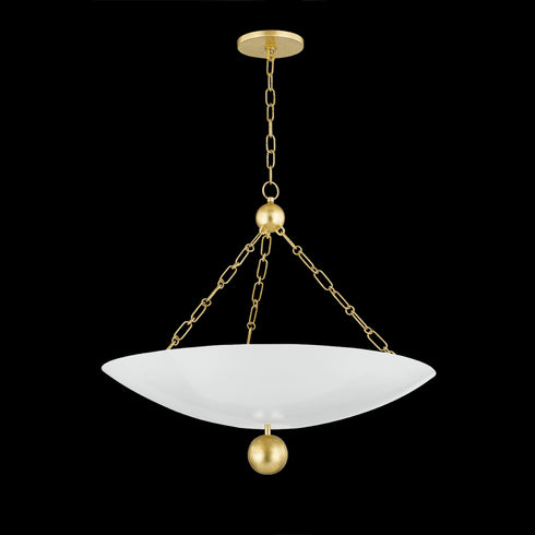 Mitzi Amali Pendant in Vintage Gold Leaf/Soft White Finish Model: H846703-VGL/SWH