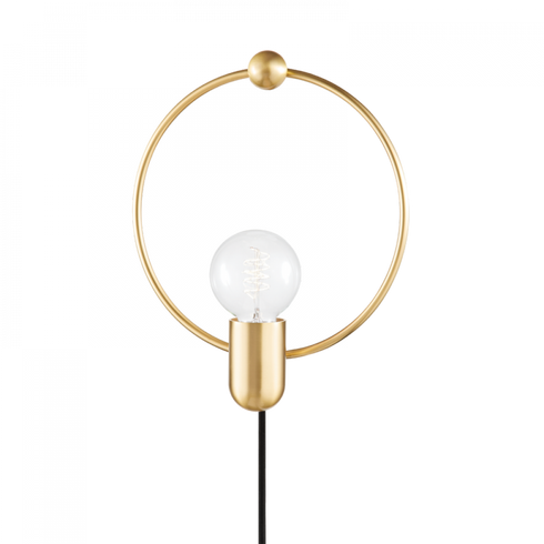 Mitzi Darcy 1 Light Portable Wall Sconce Model: HL638201-SBK