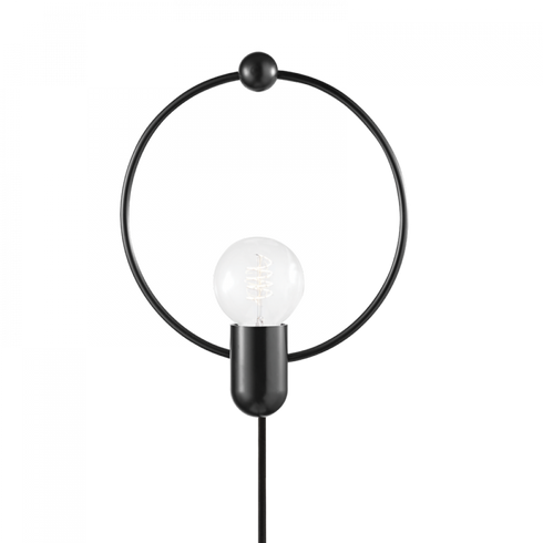 Mitzi Darcy 1 Light Portable Wall Sconce Model: HL638201-SBK