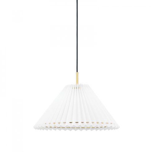 Mitzi Demi Pendant in Aged Brass Finish Model: H476701S-AGB