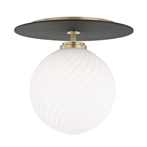 Mitzi Ellis 1 Light Large Flush Mount Model: H200501L-AGB/BK