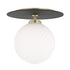 Mitzi Ellis 1 Light Large Flush Mount Model: H200501L-AGB/BK