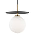 Mitzi Ellis 1 Light Large Pendant Model: H200701L-AGB/BK