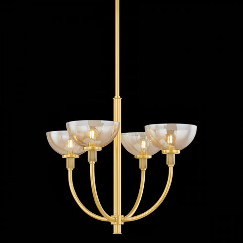 Mitzi EVA Chandelier in Aged Brass Finish Model: H981804-AGB