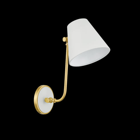 Mitzi Georgann Wall Sconce in Aged Brass/Soft White Finish Model: H891101-AGB/SWH