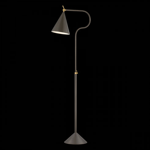 Mitzi HARRIET Floor Lamp in Aged Brass / True Bronze Finish Model: HL996401-AGB/TRB