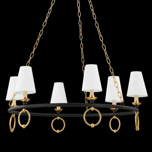 Mitzi Haverford 6 Light Chandelier Model: H757806-AGB/TBK