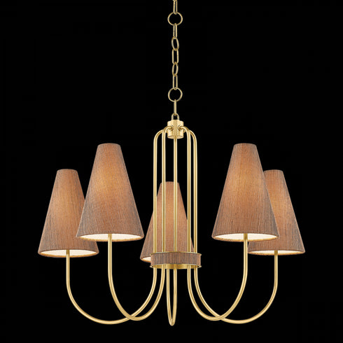 Mitzi JESSEL Chandelier in Aged Brass Finish Model: H987805-AGB