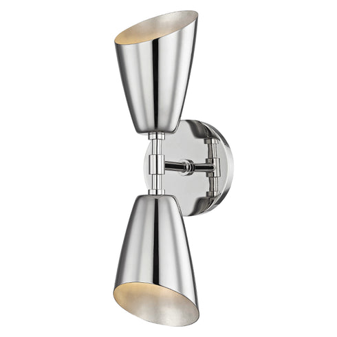 Mitzi Kai Wall Sconce in Polished Nickel Finish Model: H115102-PN