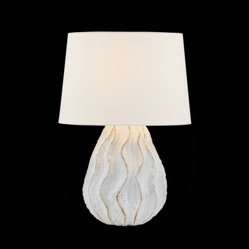 Mitzi KARLA Table Lamp in Aged Brass / Ceramic Sea Salt Finish Model: HL1032201-AGB/CSS