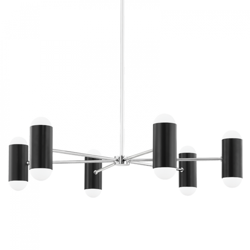 Mitzi Kira 12 Light Chandelier Model: H484812-PN/SBK