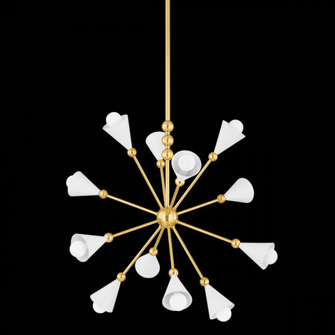Mitzi Liliana Pendant in Aged Brass/Soft White Finish Model: H925701-AGB/SWH