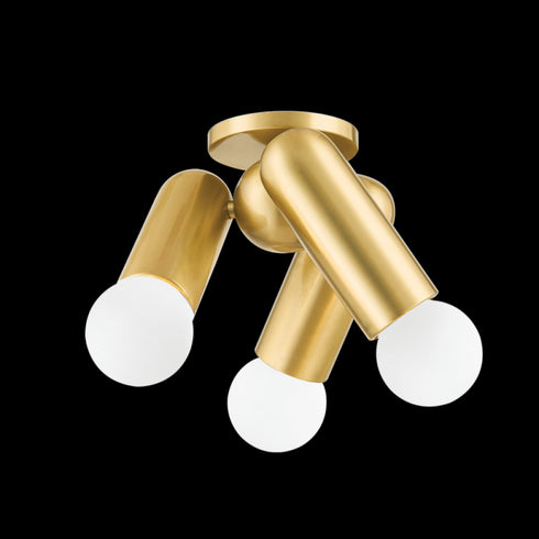 Mitzi Lolly 3 Light Flush Mount Model: H720503-AGB