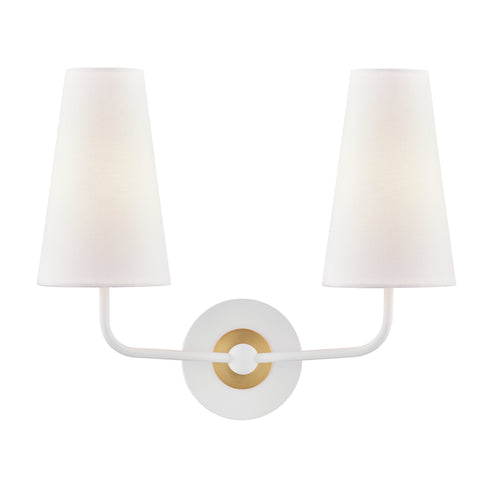 Mitzi Merri 2 Light Wall Sconce Model: H318102-PN/BK