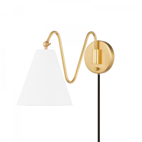 Mitzi Onda 1 Light Portable Wall Sconce Model: HL699101-SBK