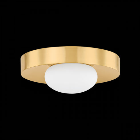 Mitzi PEPA Flush Mount in Aged Brass Finish Model: H992501-AGB