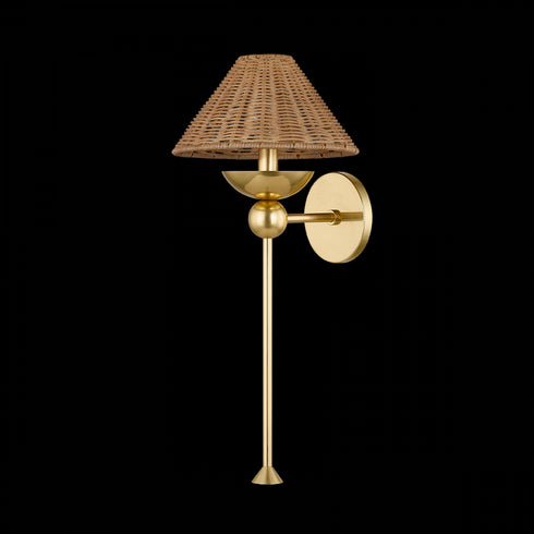 Mitzi Perilla Wall Sconce in Aged Brass Finish Model: H968101-AGB