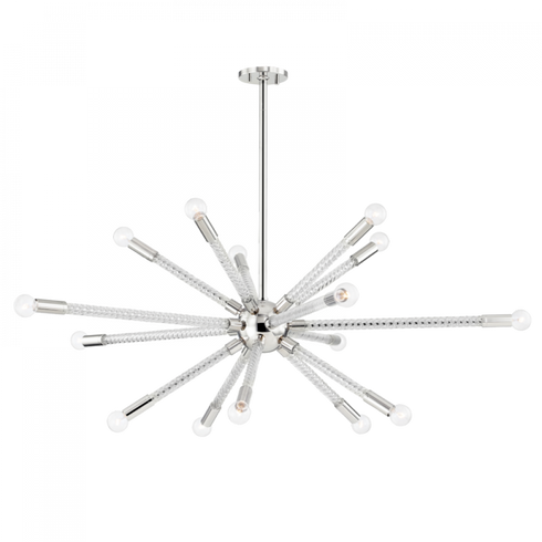Mitzi Pippin 15 Light Chandelier in Polished Nickel Finish Model: H256815-PN