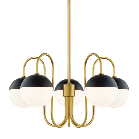 Mitzi Renee 5 Light Chandelier Model: H344805-AGB/BK