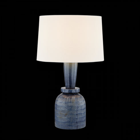 Mitzi RUSSO Table Lamp in Aged Brass / Ceramic Washed Cobalt Finish Model: HL1042201-AGB/CDB