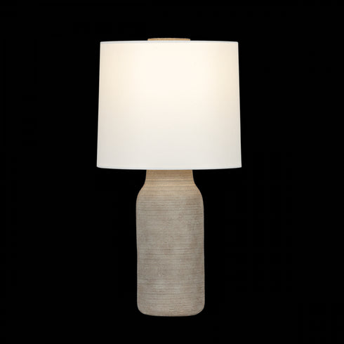 Mitzi STASSI Table Lamp in Aged Brass / Ceramic Stria Terra Finish Model: HL973201-AGB/CTT