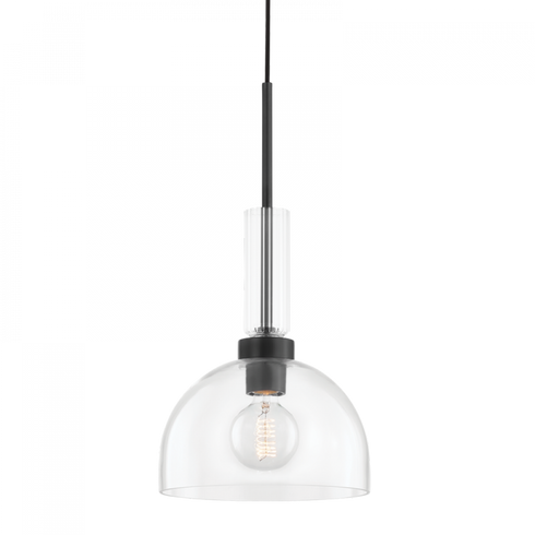 Mitzi Tabitha 1 Light Pendant Model: H384701-SBK