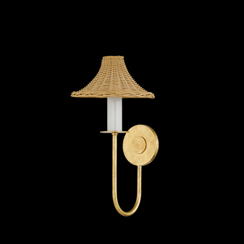 Mitzi Twila Wall Sconce in Vintage Gold Leaf Finish Model: H868101-VGL