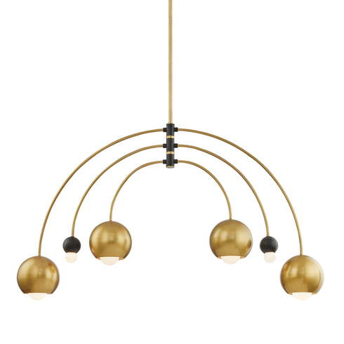 Mitzi Willow 6 Light Chandelier Model: H348806-AGB/BK