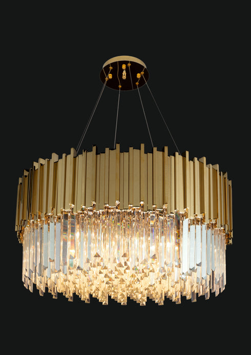 Originali di Illuminazione Jupiter Round 40 Inch Crystal Chandelier
