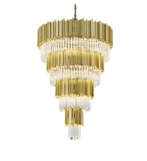 Originali di Illuminazione Jupiter Round Three Tier 31 Inch Crystal Chandelier