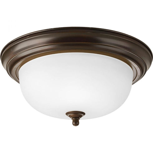 Progress Dome Glass CTC P3925 09 2 75 Watt MED CLOSE TO CEILING in Brushed Nickel Finish Model: P3925-09