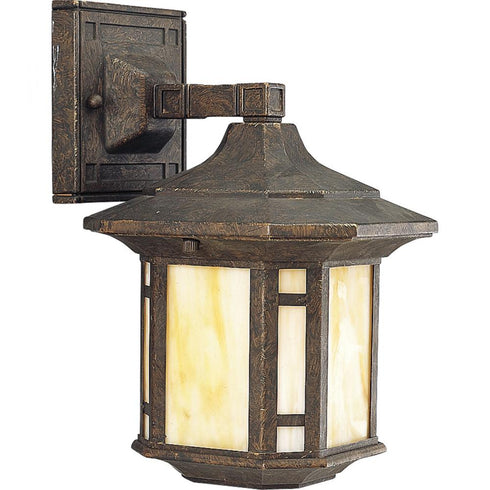 Progress Arts And Crafts P5628 46 1 100 Watt MED WALL LANTERN in Weathered Bronze Finish Model: P5628-46