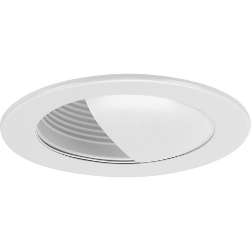 Progress 4 Inch Recessed Trim P804004 028 4IN WALL WASH TRIM in Satin White Finish Model: P804004-028