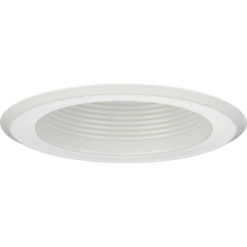 Progress 5 Inch Recessed Trim P8475 28 5IN SHALLOW BAFFLE TRIM in Satin White Finish Model: P8475-28